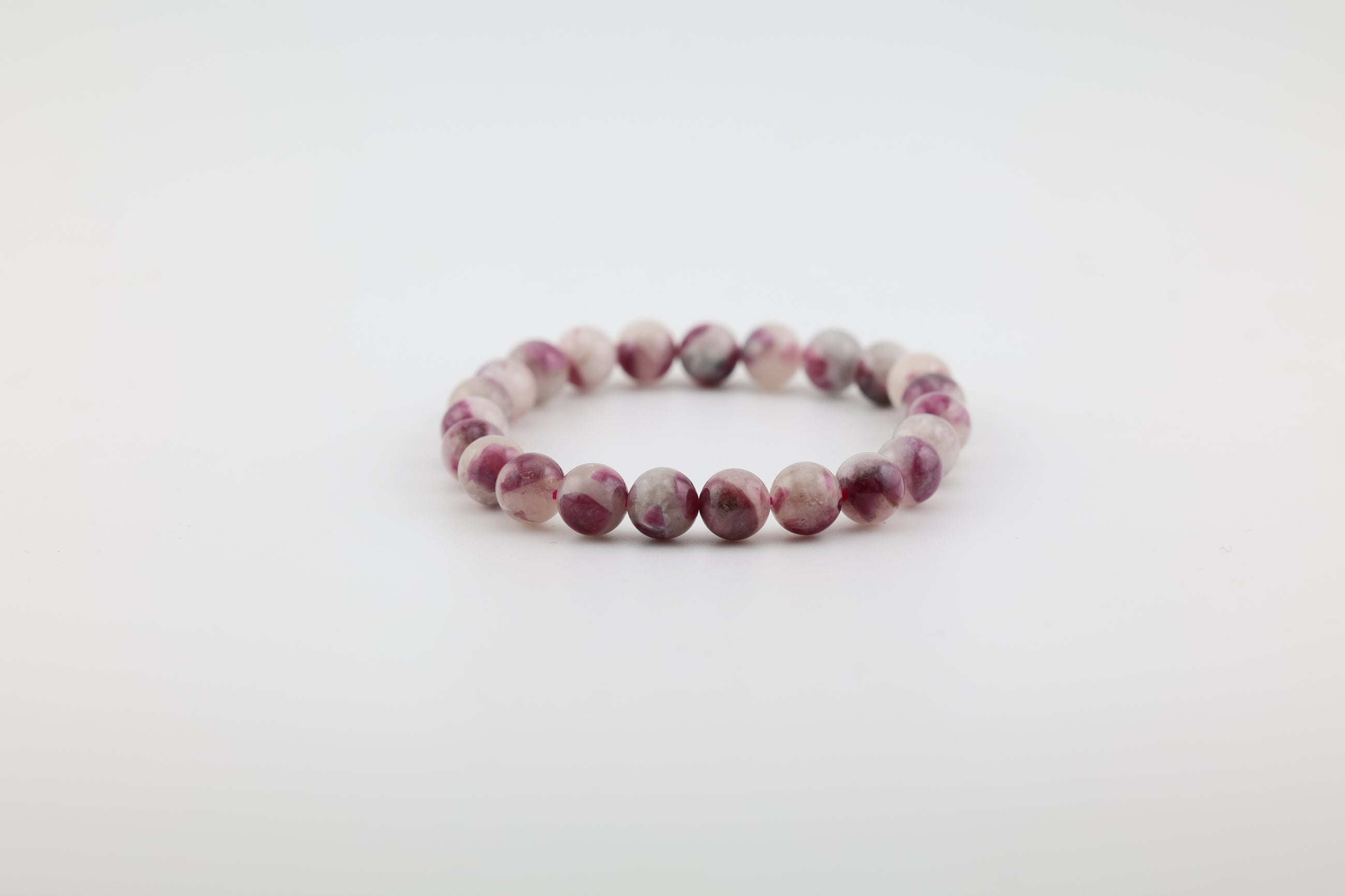 Pink Tourmaline Bead Bracelet