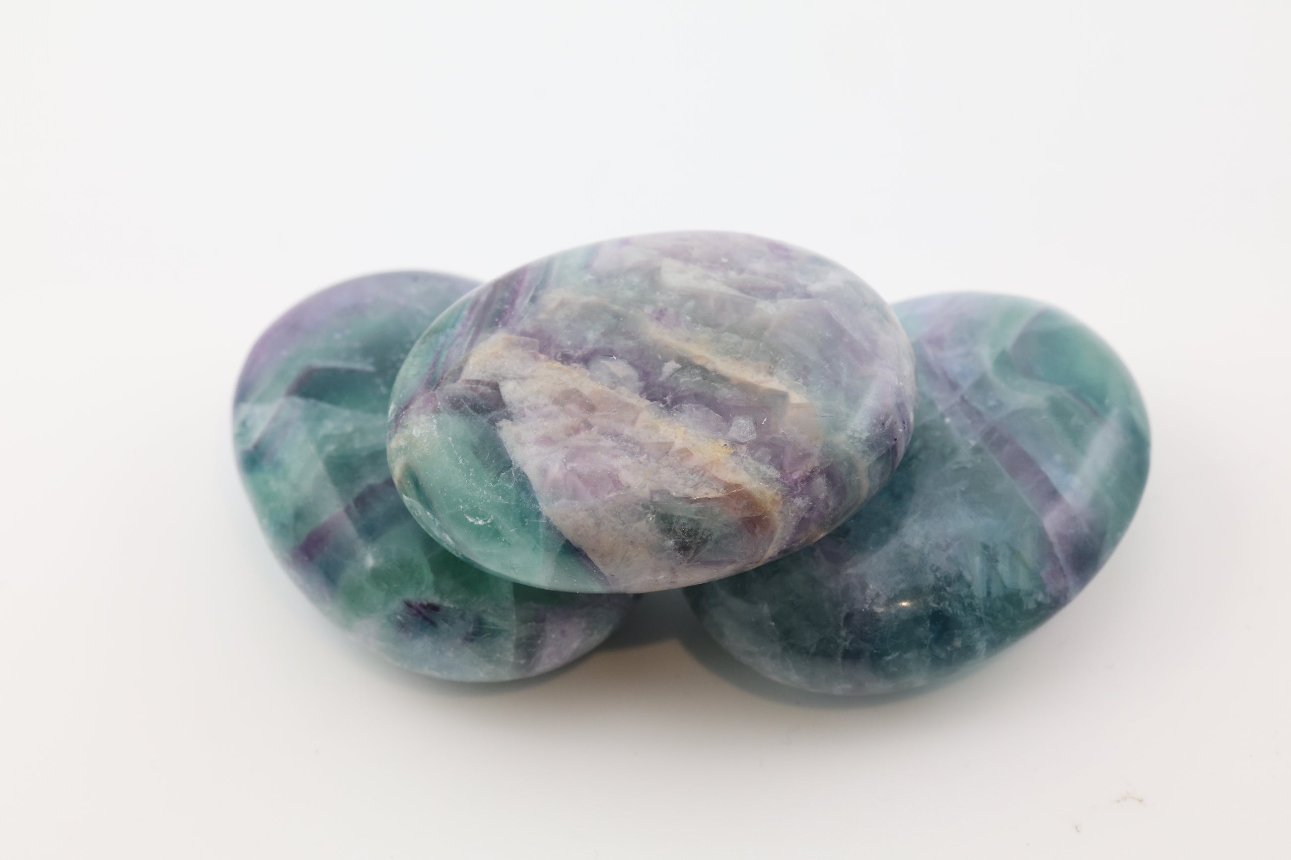 Rainbow Fluorite Palm Stones