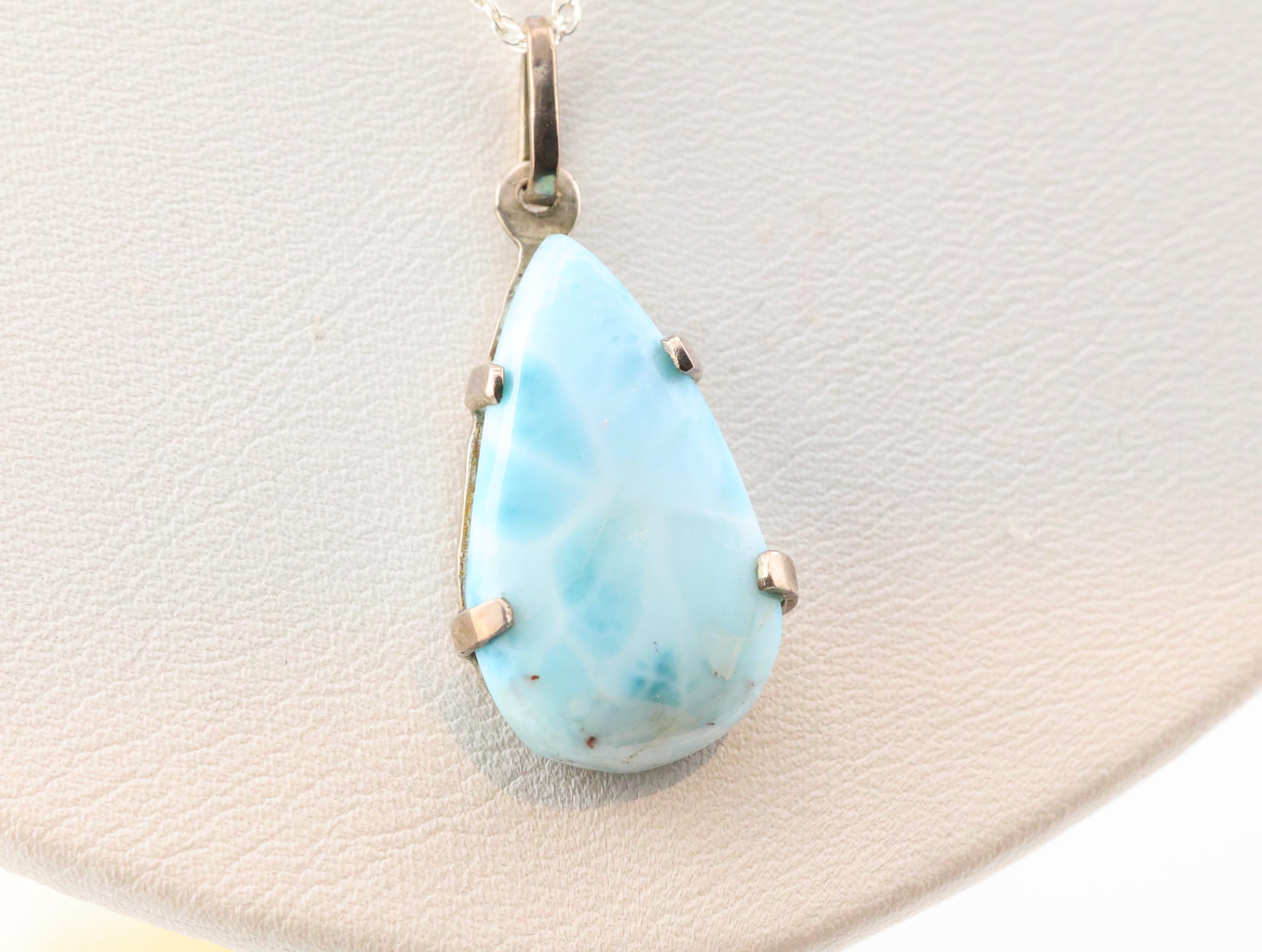 Larimar Necklace Sterling Silver