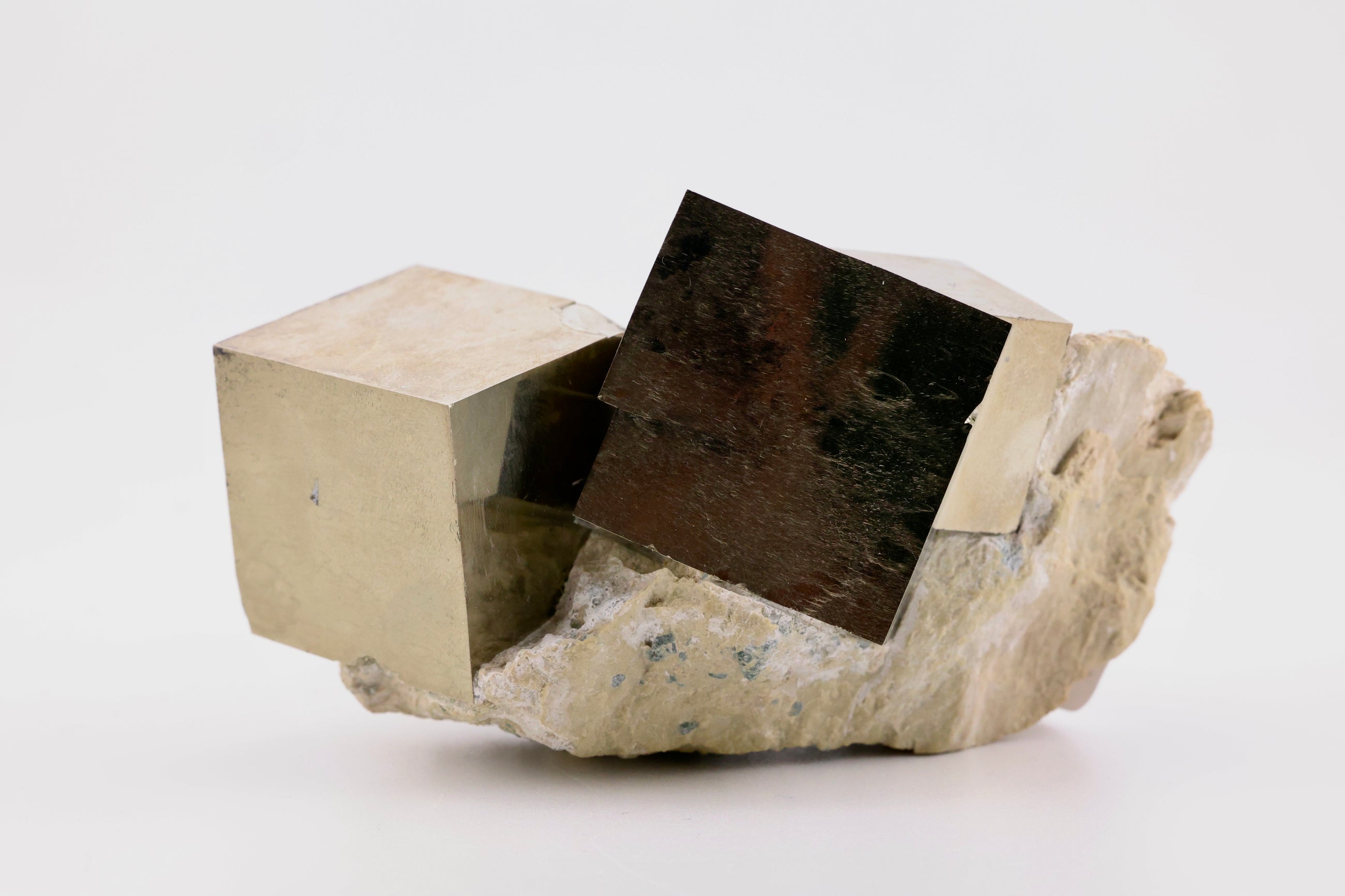 Pyrite Block on Matrix Large