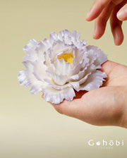 Gohobi Handmade Floral Incense Holder 007 - Purple Peony