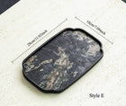 Gohobi Wabi-Sabi Stone Panel Tea Tray: Style F
