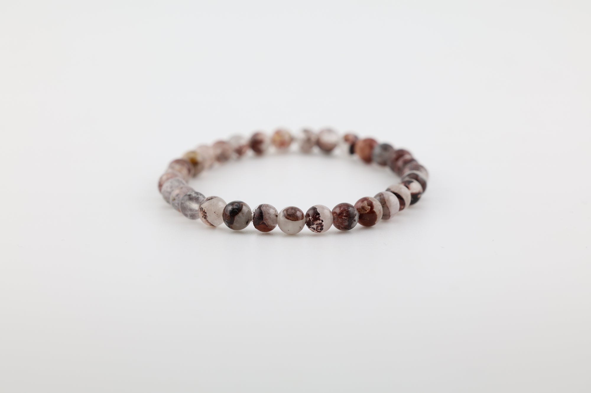 Hematoid Quartz Bead Bracelet