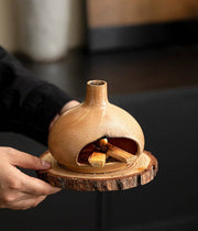 Gohobi Little Puff Ceramic Aromatherapy Fireplace Burner: White