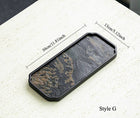 Gohobi Wabi-Sabi Stone Panel Tea Tray: Style F