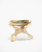 Abalone Shell Stand, Cobra Tripod, Wooden Tripod Stand: Reg.
