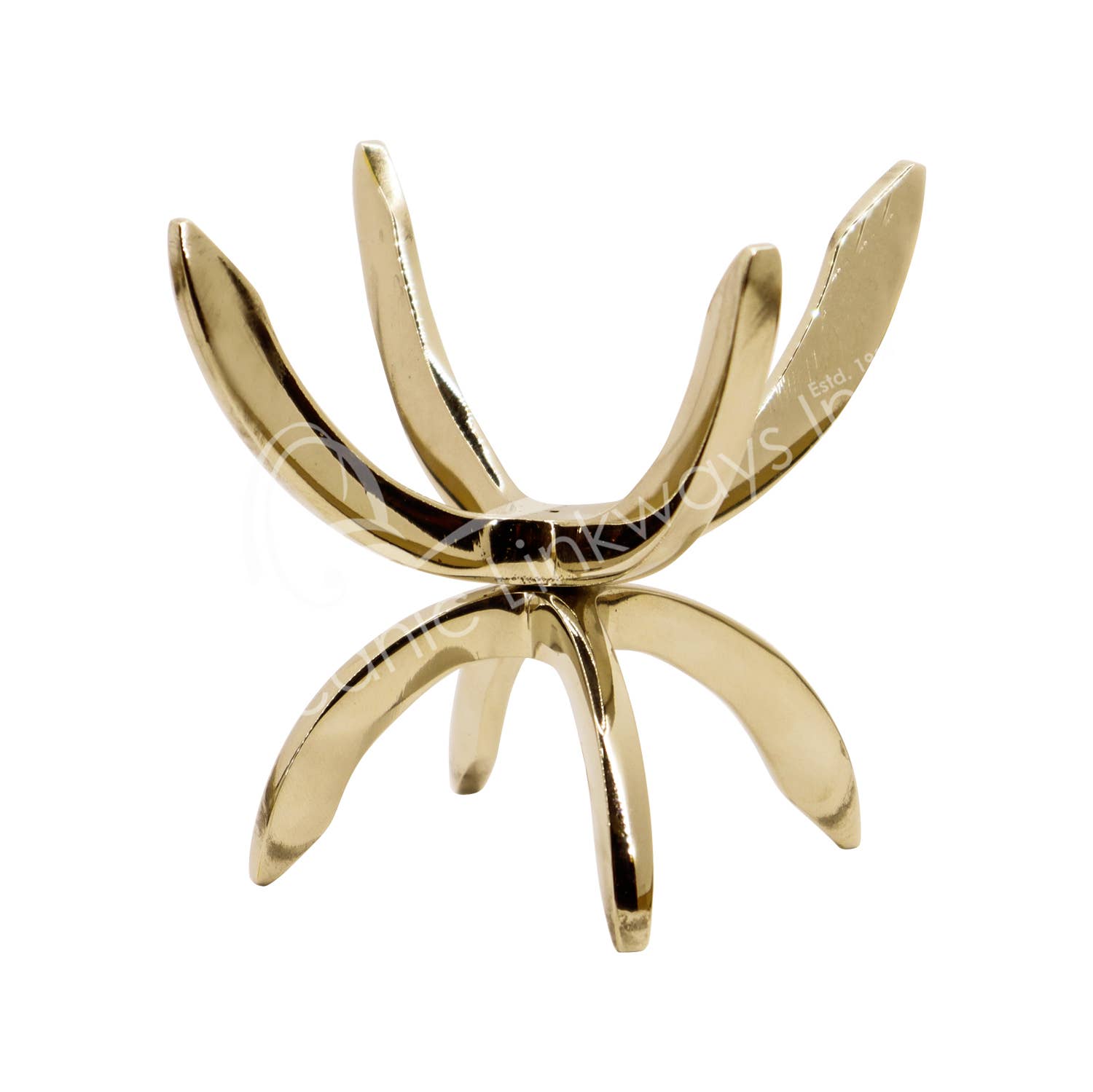 (PC)STAND - TRIPOD GOLD BRASS FOR SPHERE 4-6"