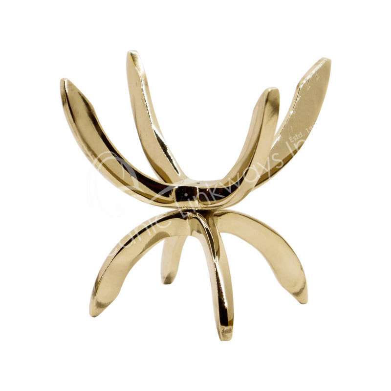 (PC)STAND - TRIPOD GOLD BRASS FOR SPHERE 4-6"