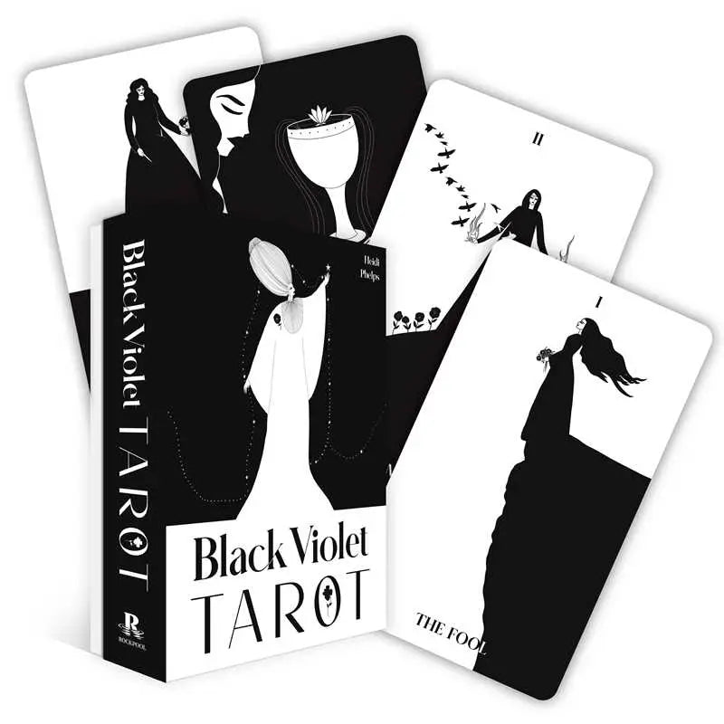 Black Violet Tarot by Heidi  Phelps: Flashcards; 176 pages, English
