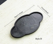 Gohobi Wabi-Sabi Stone Panel Tea Tray: Style G