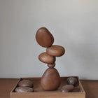 Sapele Wood Balance Stones - Zen Decor/Playful Toy/Art Gift