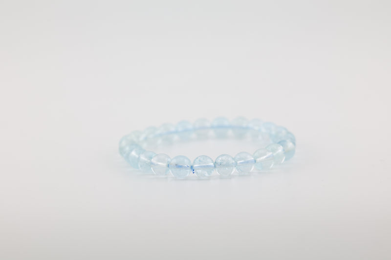 Aquamarine Bead Bracelet