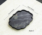 Gohobi Wabi-Sabi Stone Panel Tea Tray: Style H
