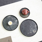 Gohobi Wabi-Sabi Stone Panel Tea Tray: Style F