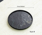 Gohobi Wabi-Sabi Stone Panel Tea Tray: Style E