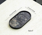 Gohobi Wabi-Sabi Stone Panel Tea Tray: Style E
