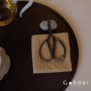 Gohobi Handmade Old Iron Tea Scissors – Portable Tea Ceremony Accessory: Light Green