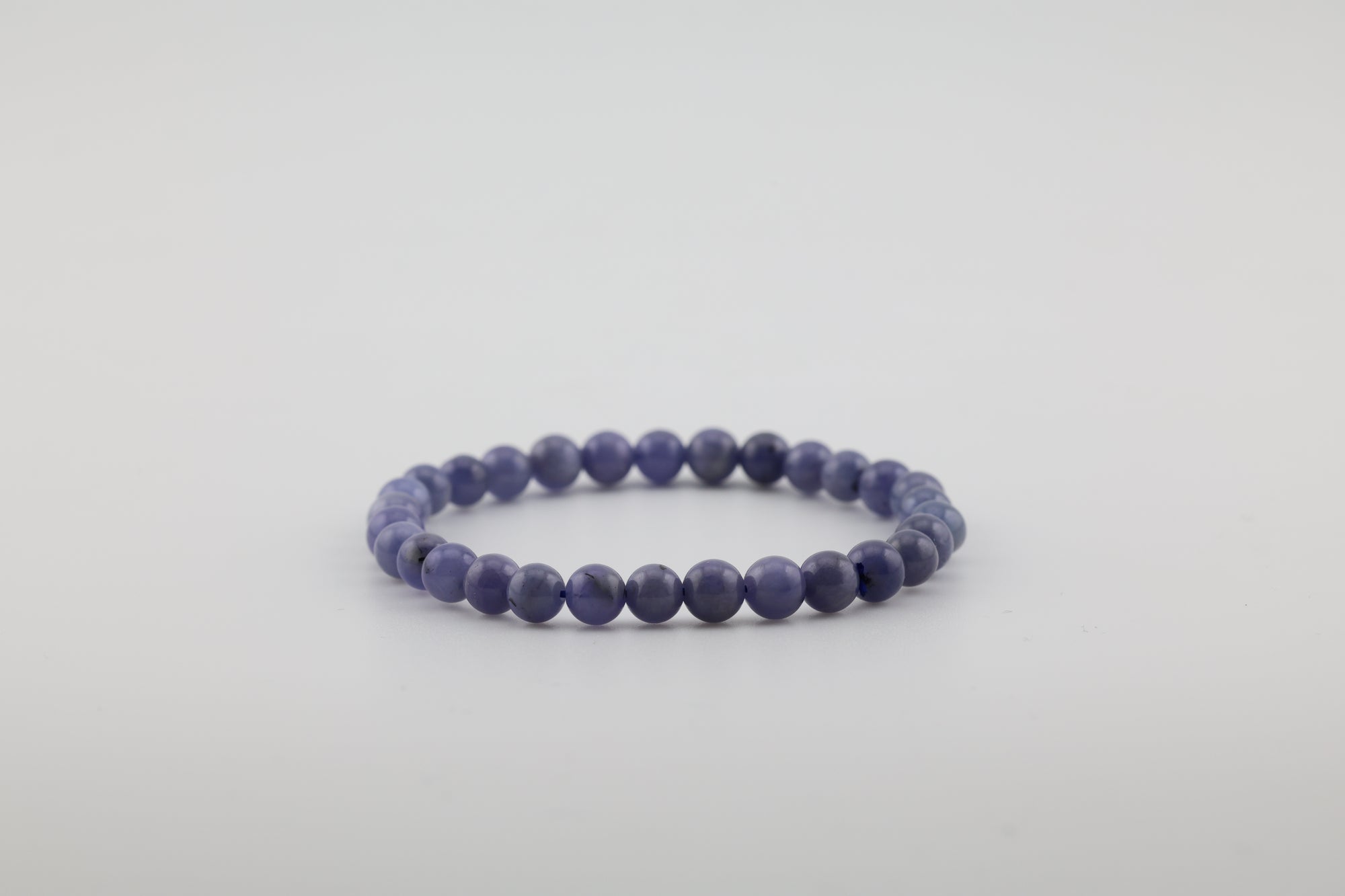 Blue Chalcedony Bead Bracelet