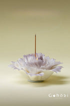Gohobi Handmade Floral Incense Holder 007 - Purple Peony