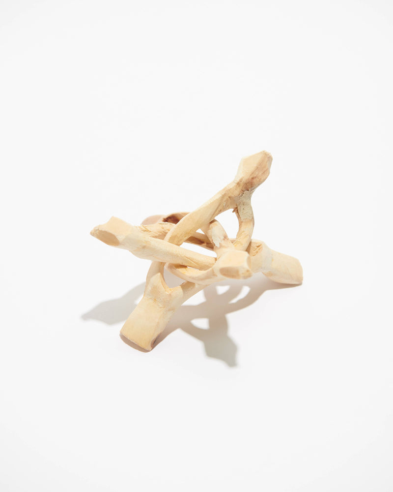 Abalone Shell Stand, Cobra Tripod, Wooden Tripod Stand: Lge.