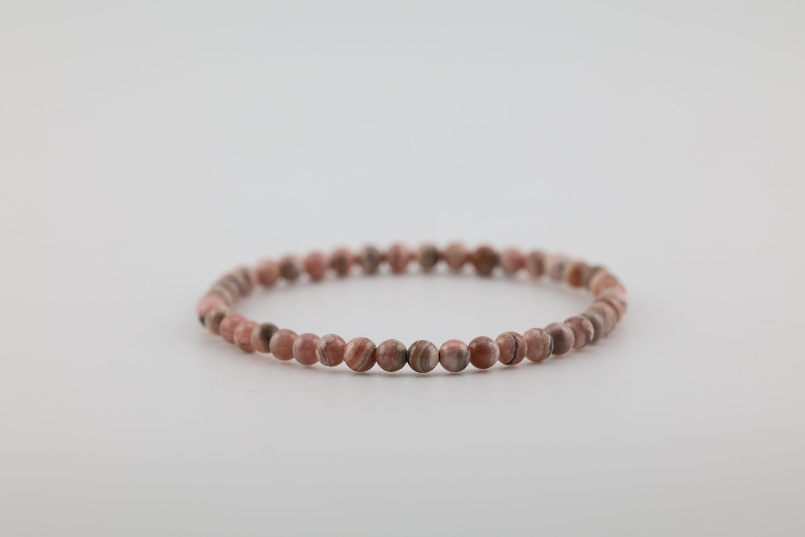 Rhodochrosite Bead Bracelet