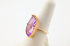 Amethyst Flame Ring 14k Gold