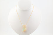 Opal Necklace on 14k Gold 16in Chain