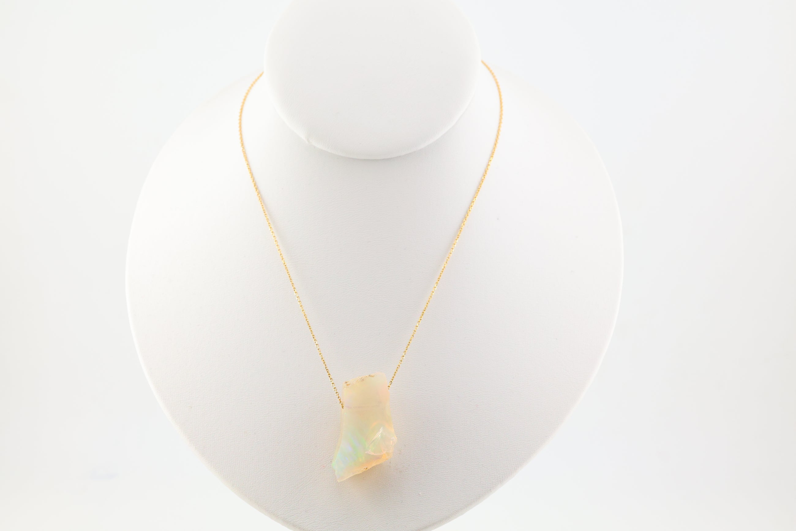 Opal Necklace on 14k Gold 16in Chain