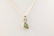 Moldavite Necklace Sterling Silver