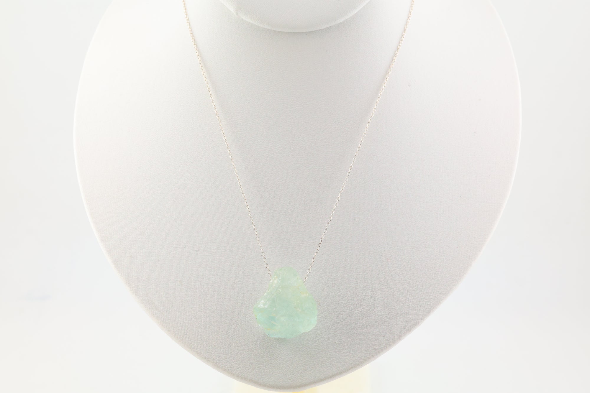 Aquamarine Necklace Sterling Silver
