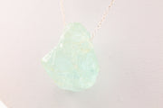 Aquamarine Necklace Sterling Silver