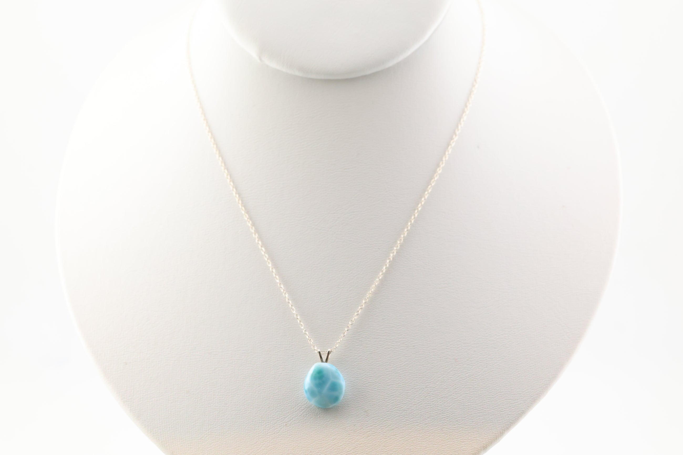 Larimar Necklace Sterling Silver