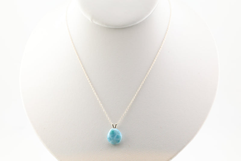 Larimar Necklace Sterling Silver