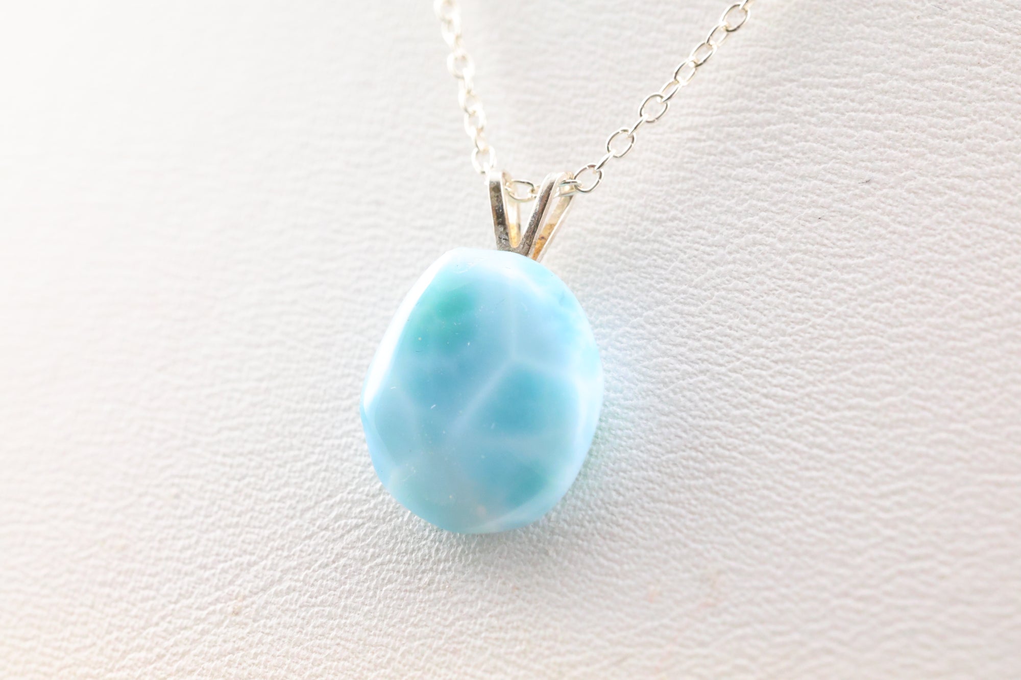 Larimar Necklace Sterling Silver