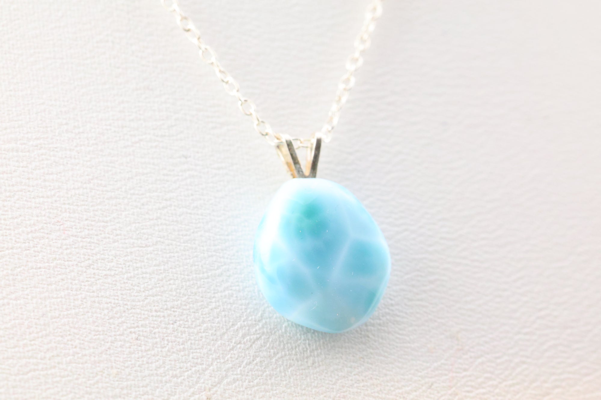 Larimar Necklace Sterling Silver
