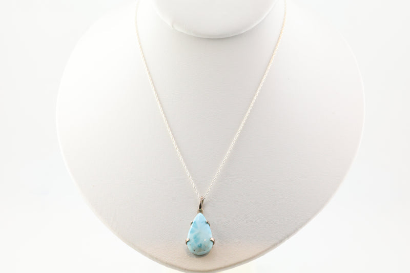 Larimar Necklace Sterling Silver