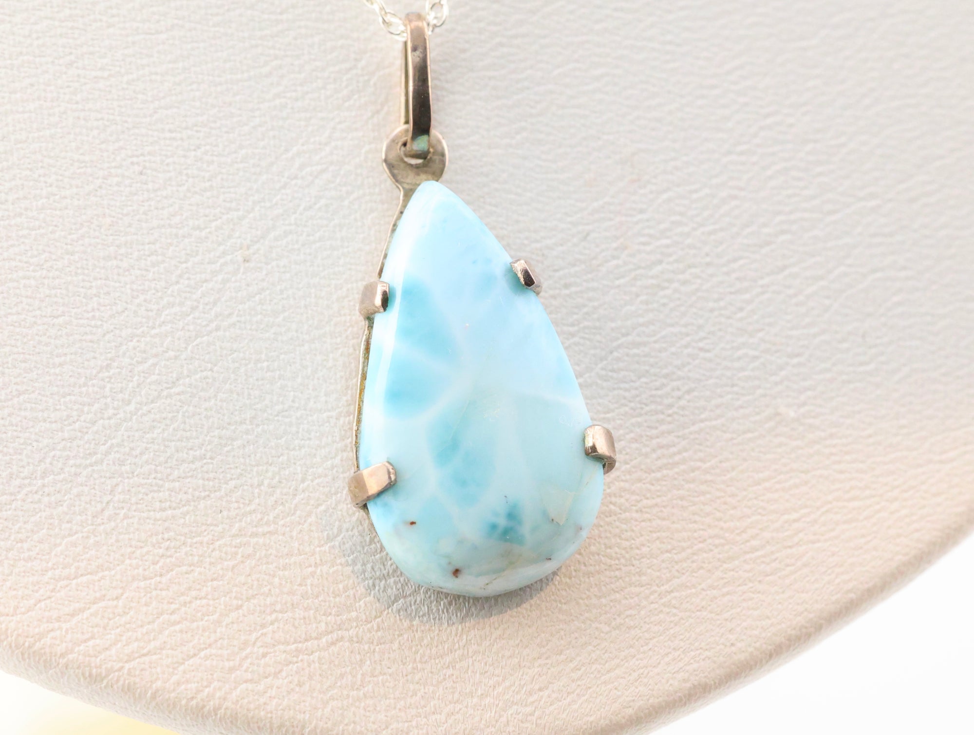 Larimar Necklace Sterling Silver