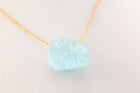 Aquamarine Necklace 14k Gold