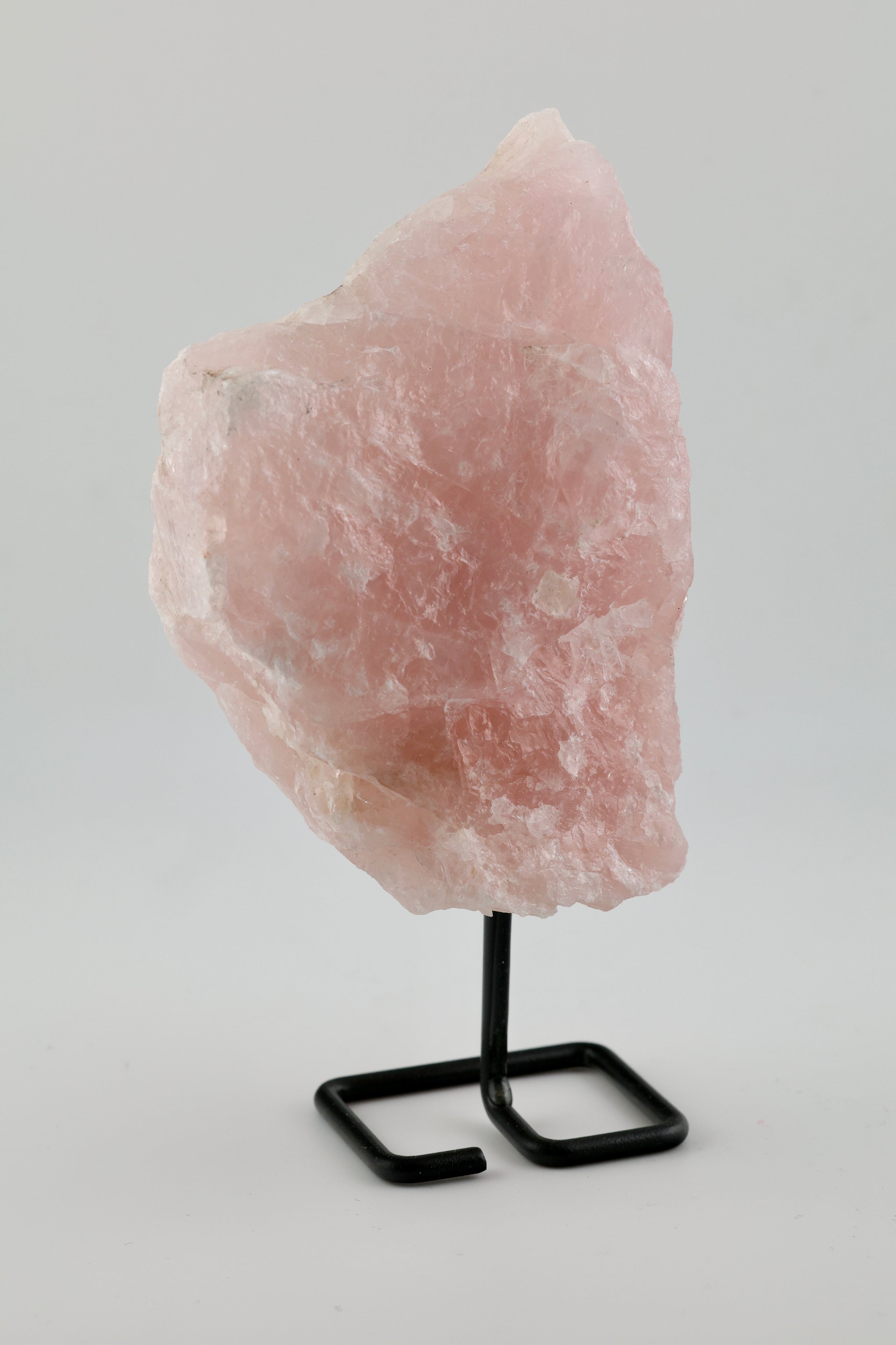 Rose Quartz Raw on Stand
