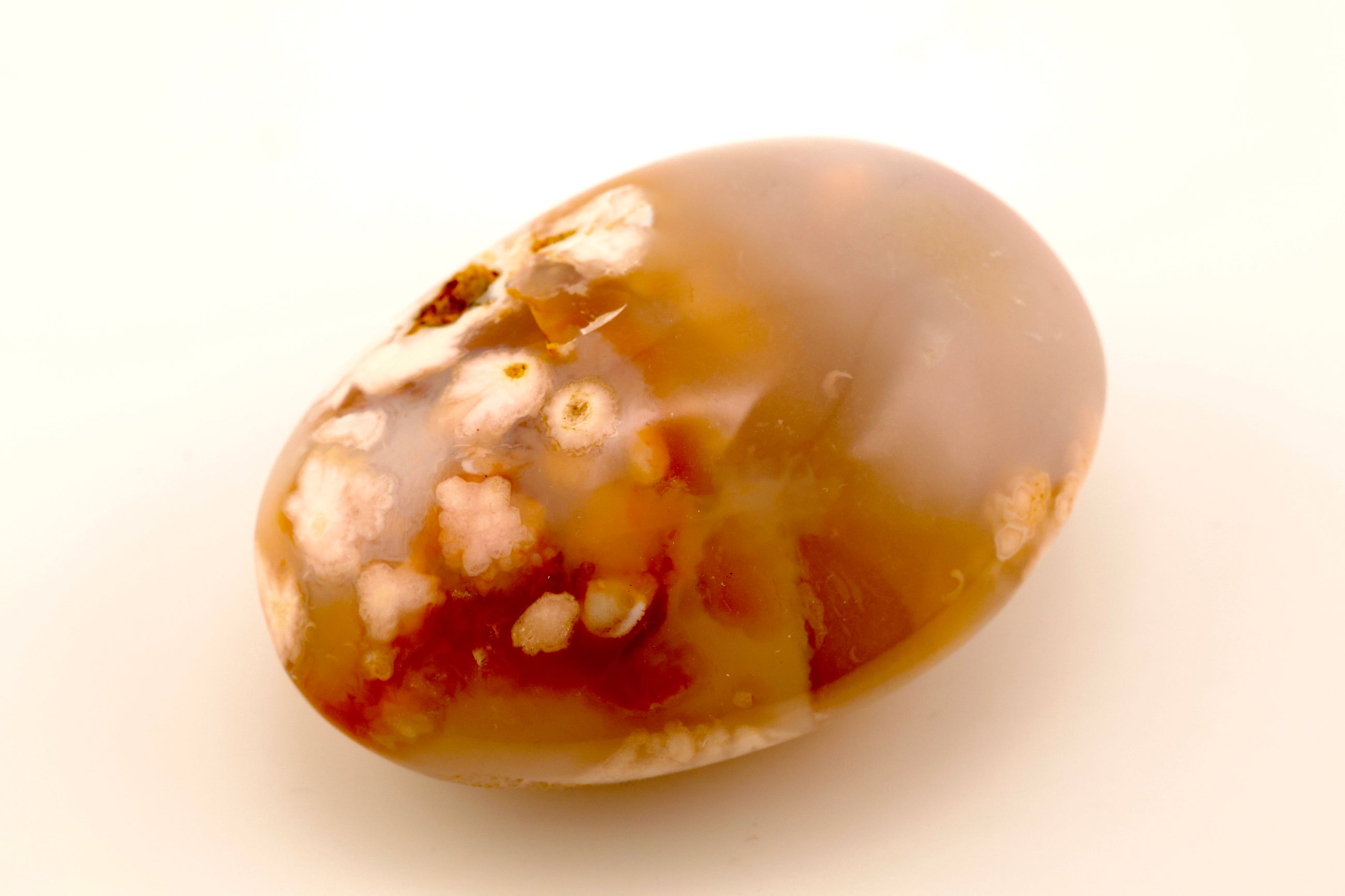 Flower Agate Handstone