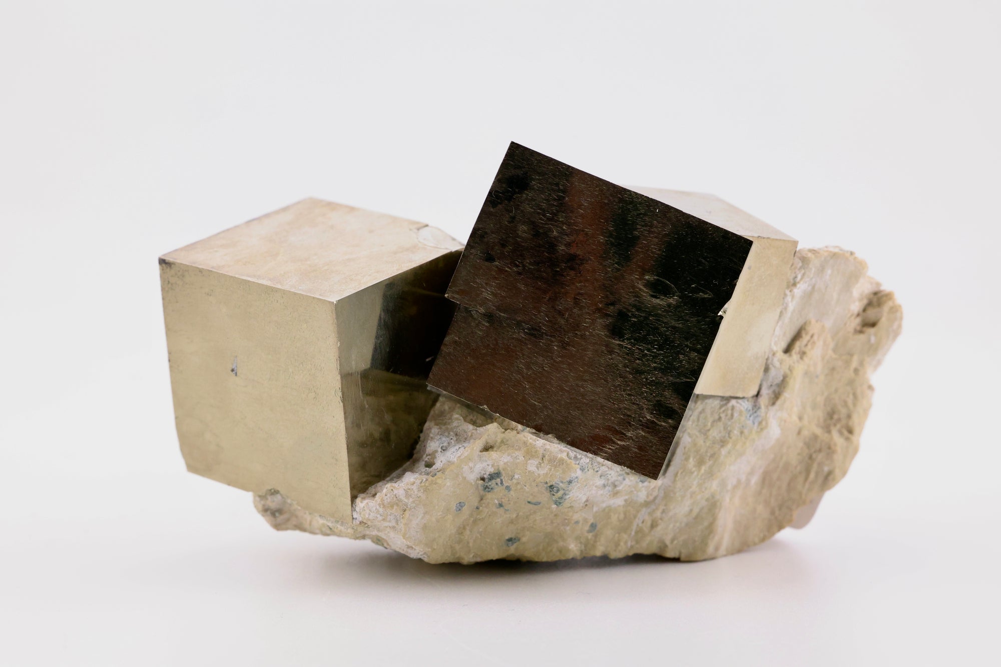 Pyrite Block on Matrix Large