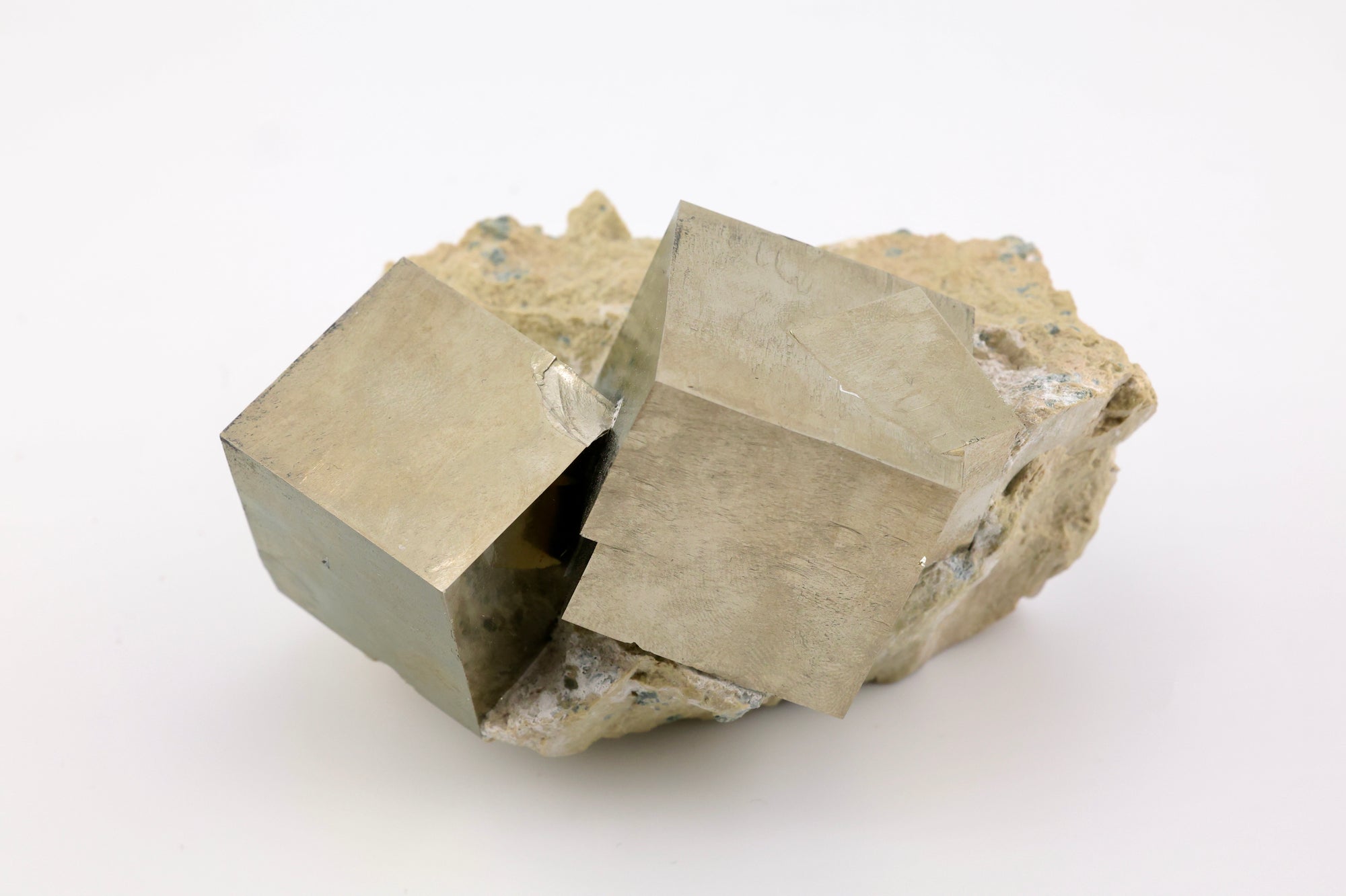 Pyrite Block on Matrix Large