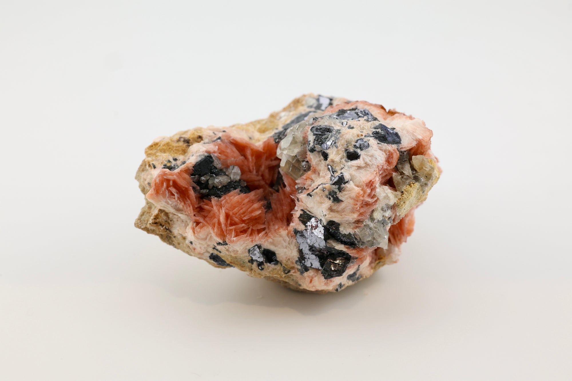 Barite on Galena