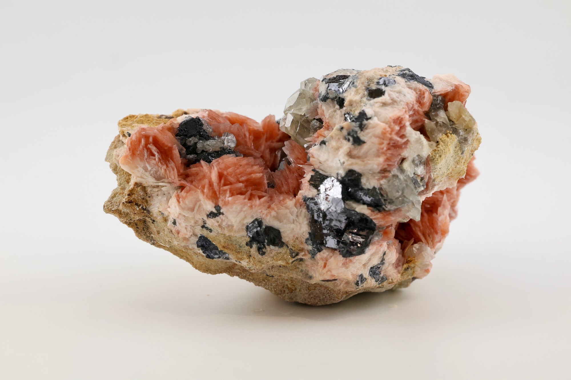 Barite on Galena