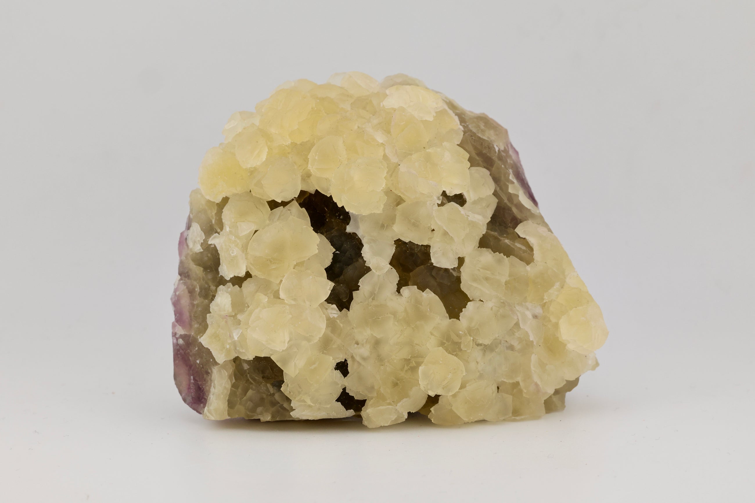 Yellow Fluorite and Purple Fluorite, botryoidal