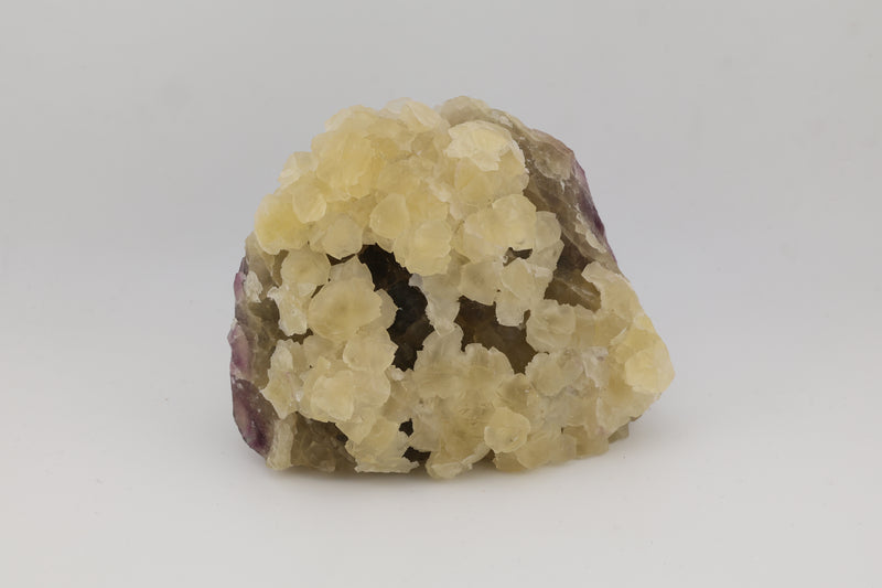 Yellow Fluorite and Purple Fluorite, botryoidal