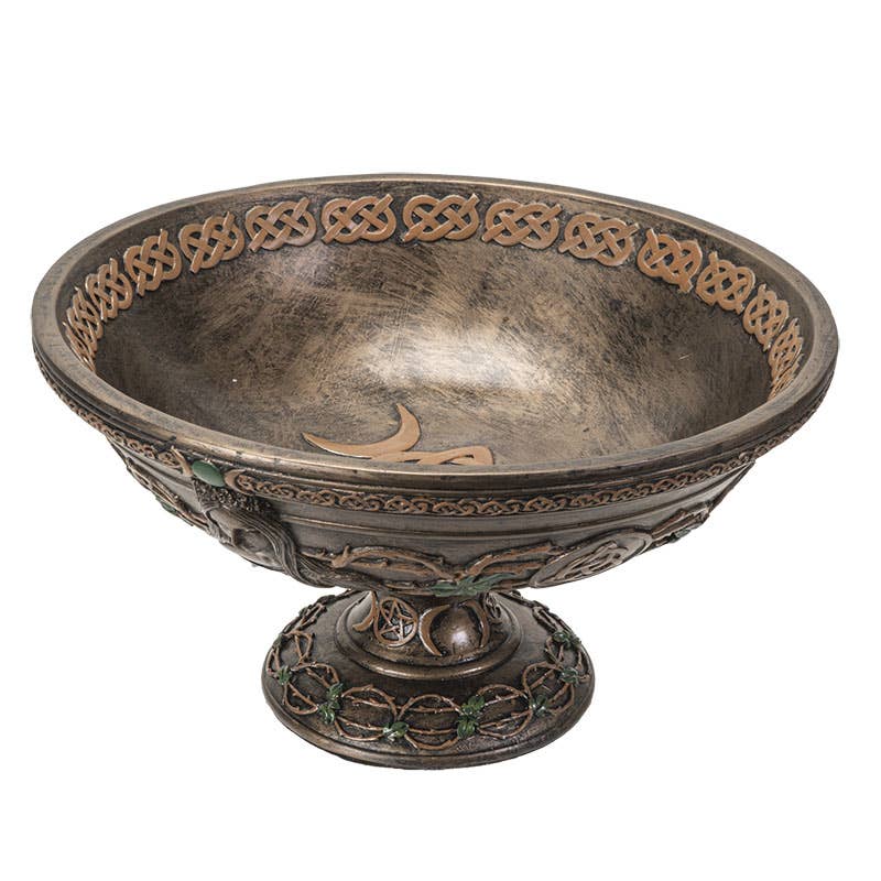 Triple Goddess Resin Offering Bowl for Rituals