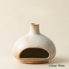 Gohobi Little Puff Ceramic Aromatherapy Fireplace Burner: White