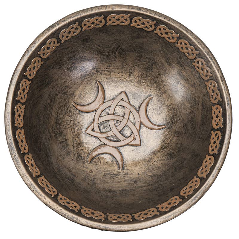Triple Goddess Resin Offering Bowl for Rituals