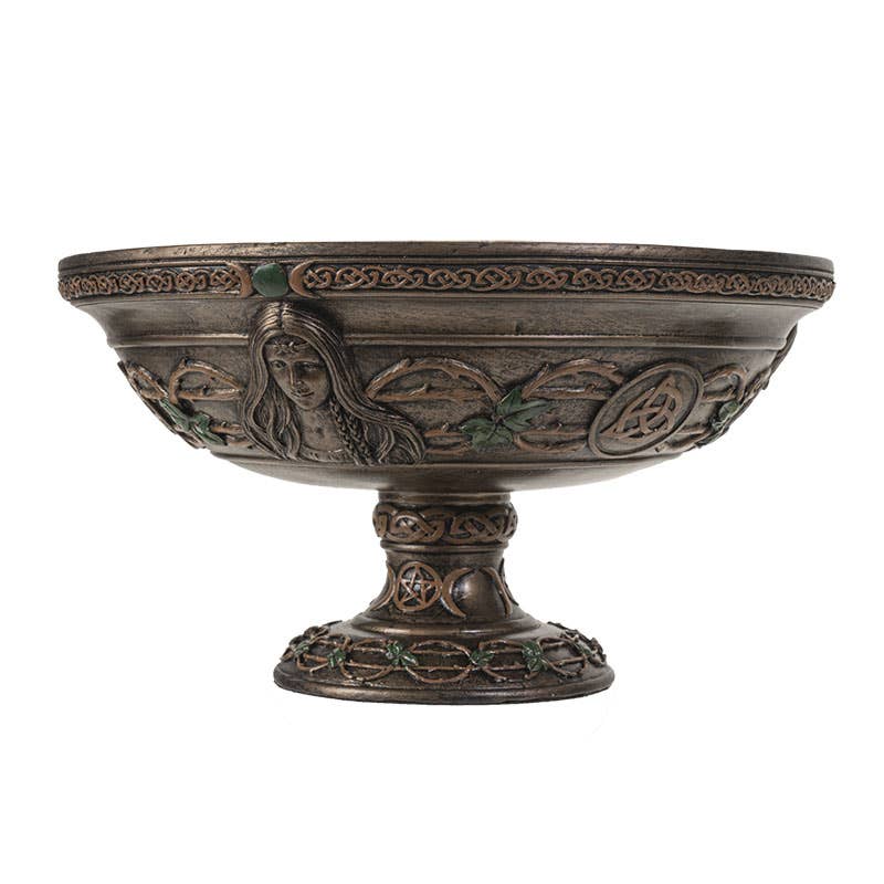 Triple Goddess Resin Offering Bowl for Rituals